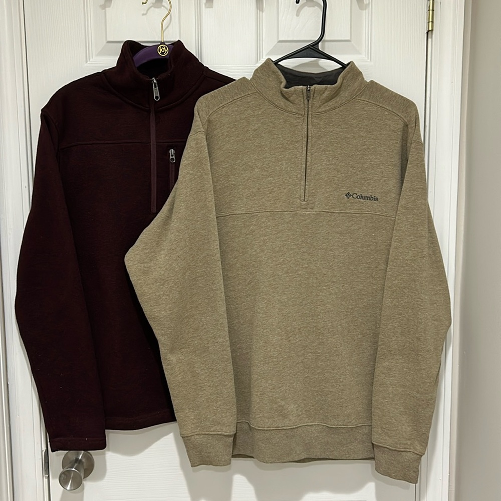 Columbia/Merona Men’s Quarter Zip pullover sweatshirt